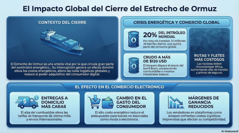 Efectos del cierre del estrecho de Ormuz en el comercio internacional
